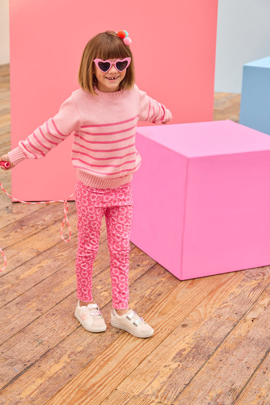 Striped Sweater - Pink