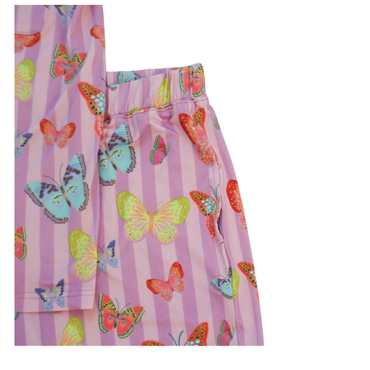RUFFLE SET – BUTTERFLY - PINK