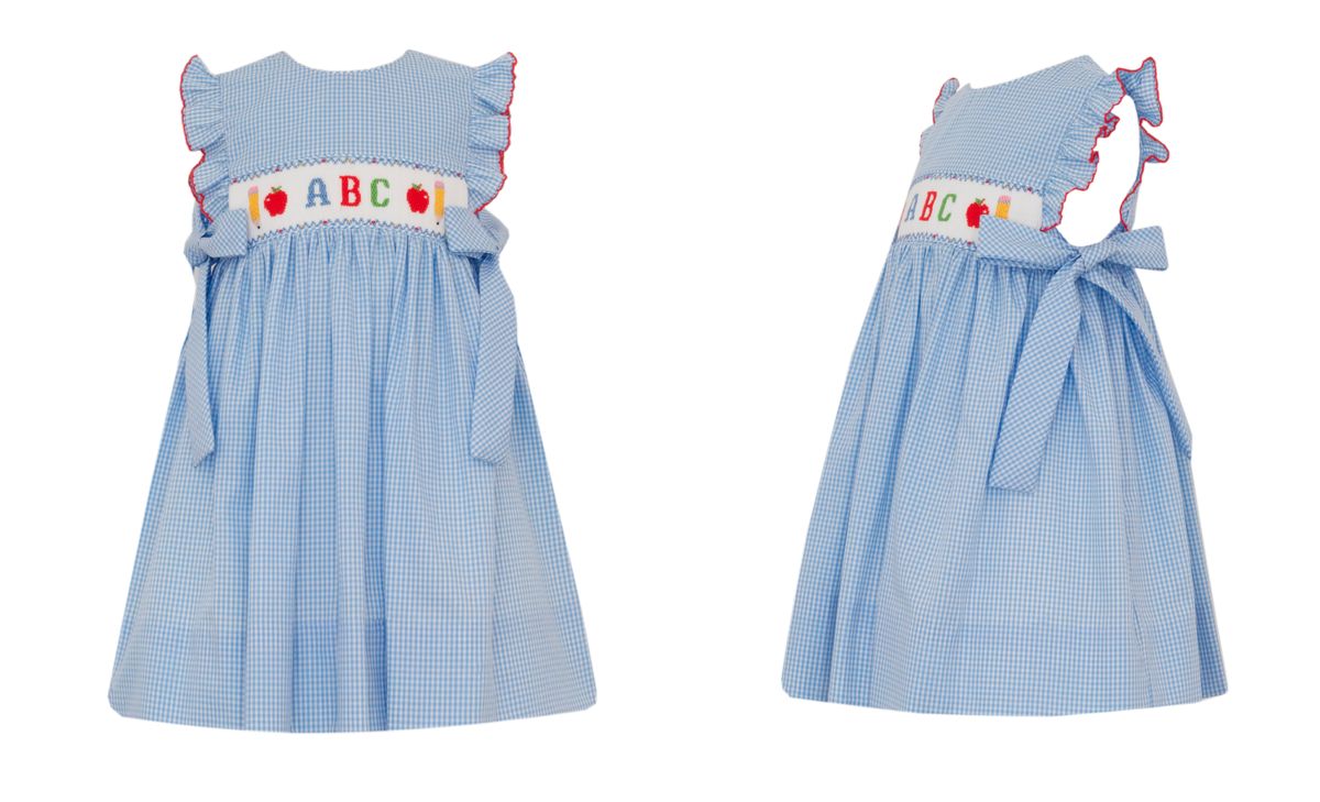 ABC GIRL´S - Peri Blue gingham sleeveless dress