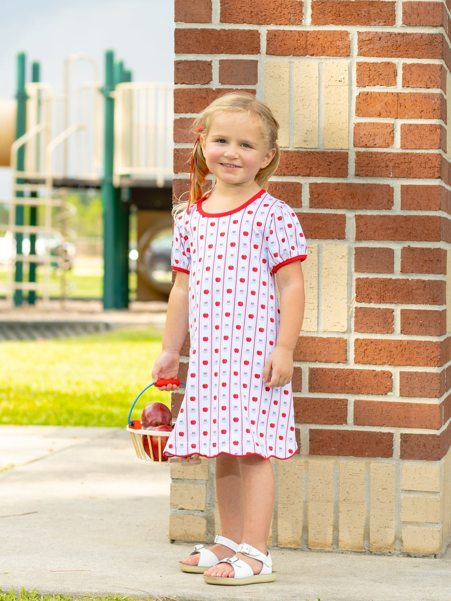 Apple Print Dress