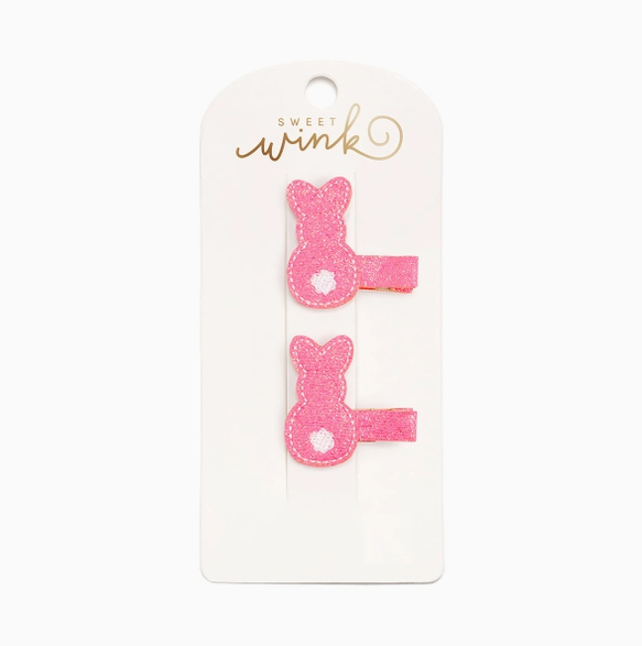 Pink Peeps Easter Clip Set
