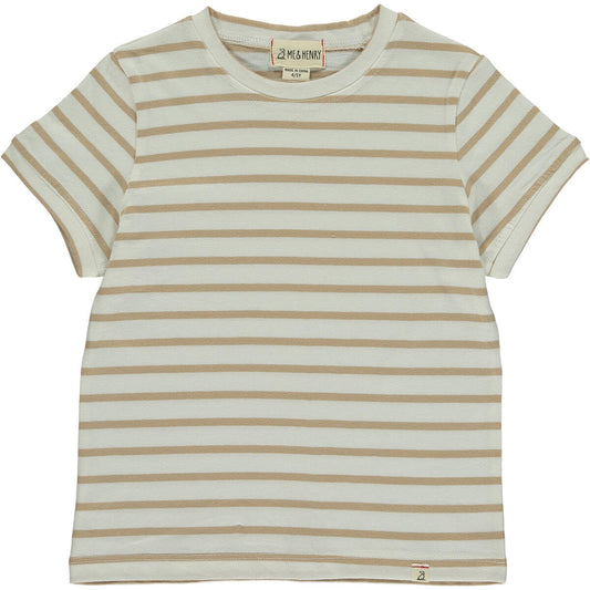 CAMBER TEE - BEIGE STRIPE