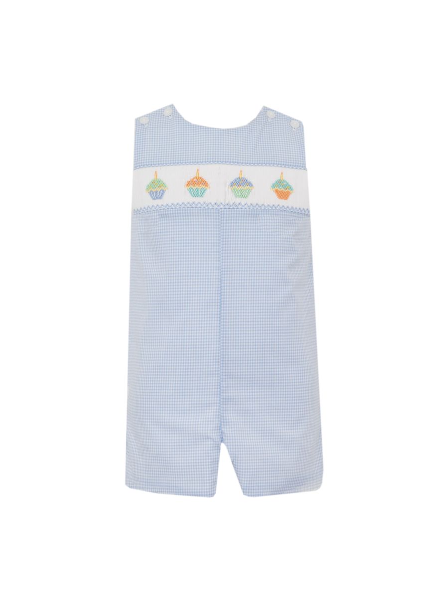 Cupcakes | Light Blue Gingham Jon Jon