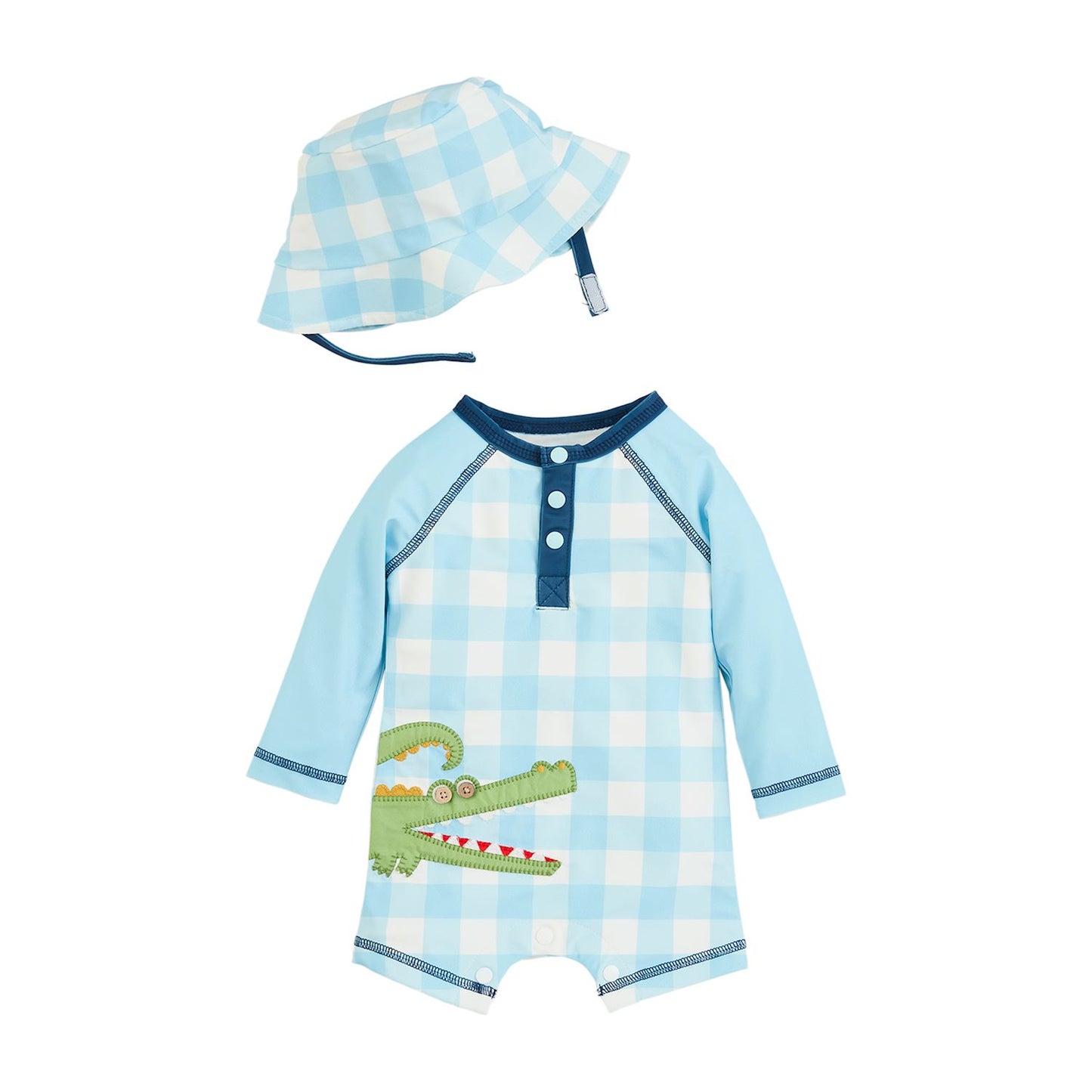 Gator Rash Guard One-Piece & Hat Set
