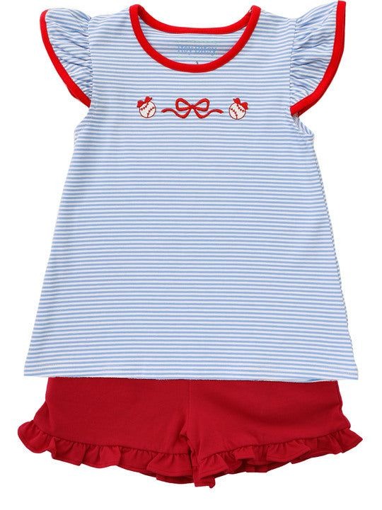 Baseball Flutter Short Set