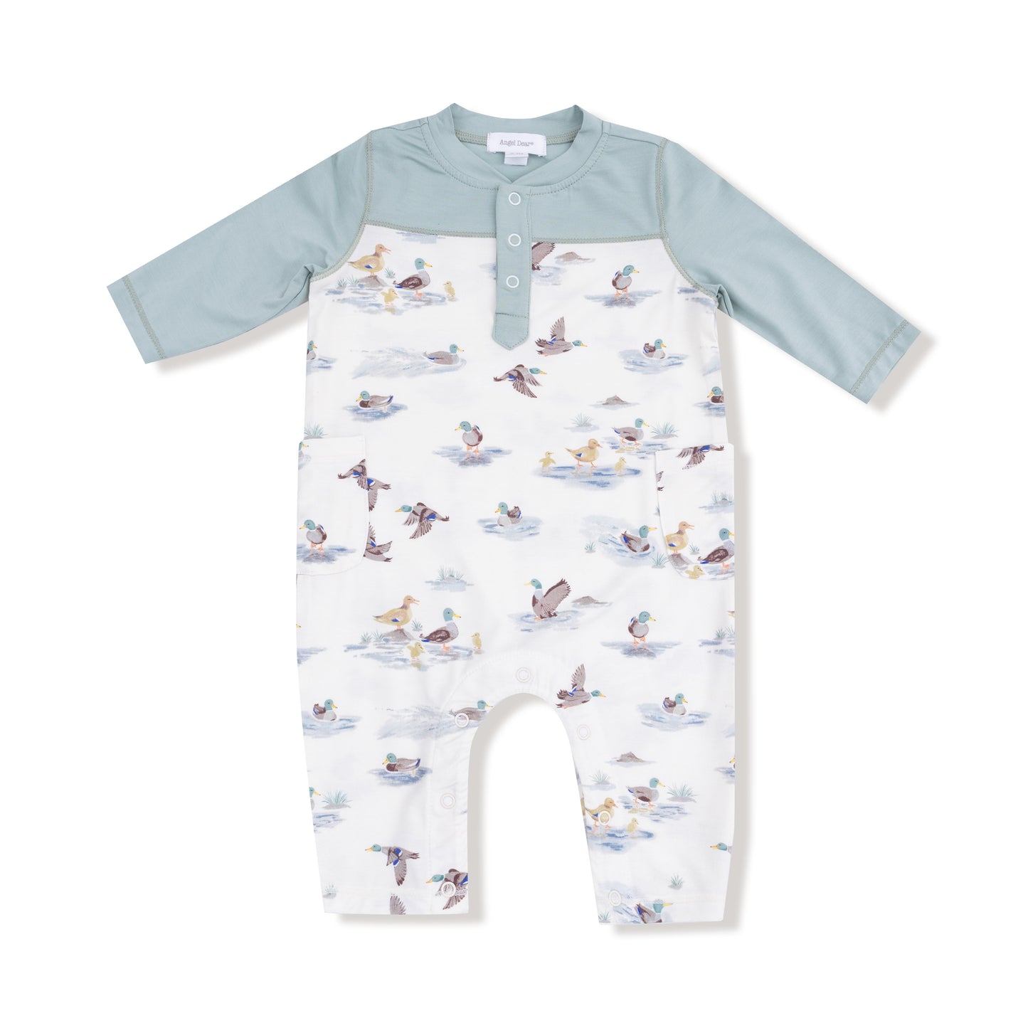 Migrating Mallards - Romper W/ Contrast Sleeves