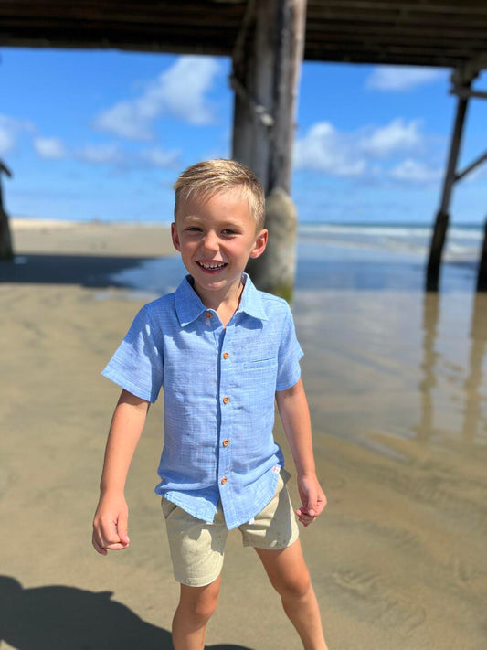 NEWPORT BUTTON DOWN - PALE CHAMBRAY