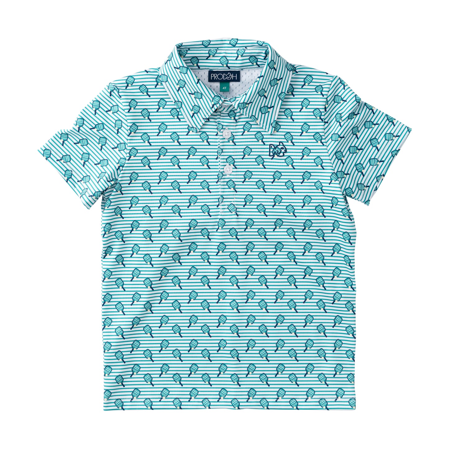 Boys Short Sleeve Pro Performance Polo | Marina Green Pickleball