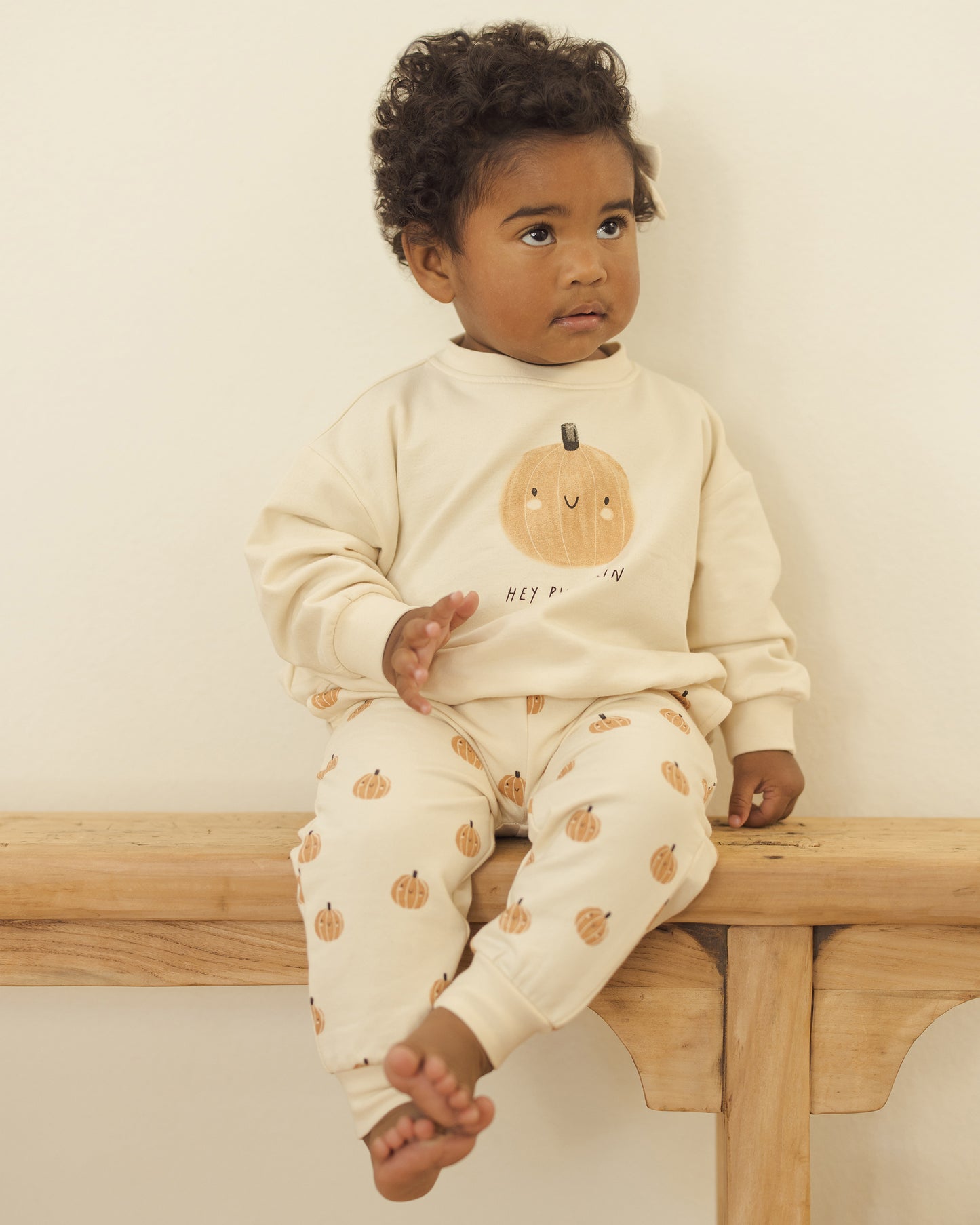 RELAXED FLEECE SWEATSHIRT || PUMPKIN