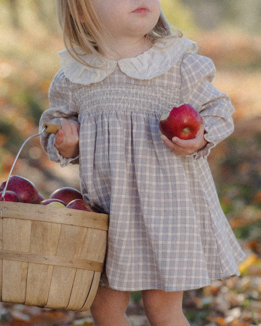 CALLIE DRESS BLUE GINGHAM