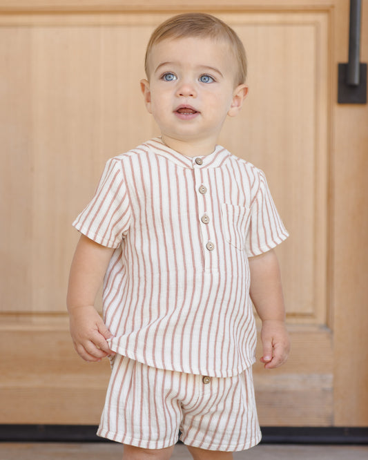 Woven Short || Vintage Stripe