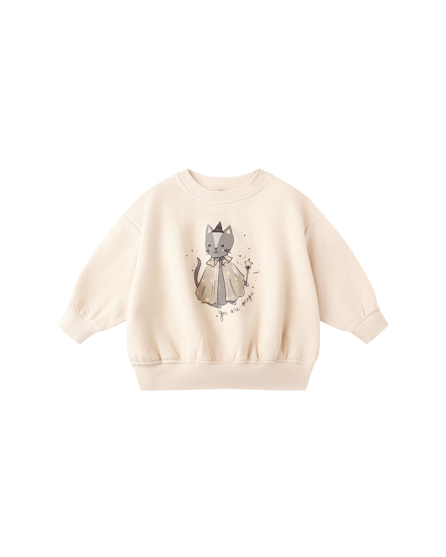 RELAXED FLEECE SWEATSHIRT || MAGIC CAT