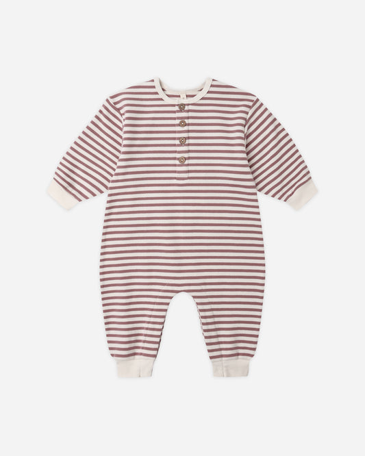 RELAXED JUMPSUIT MULBERRY STRIPE