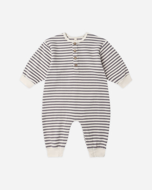 RELAXED JUMPSUIT SLATE STRIPE