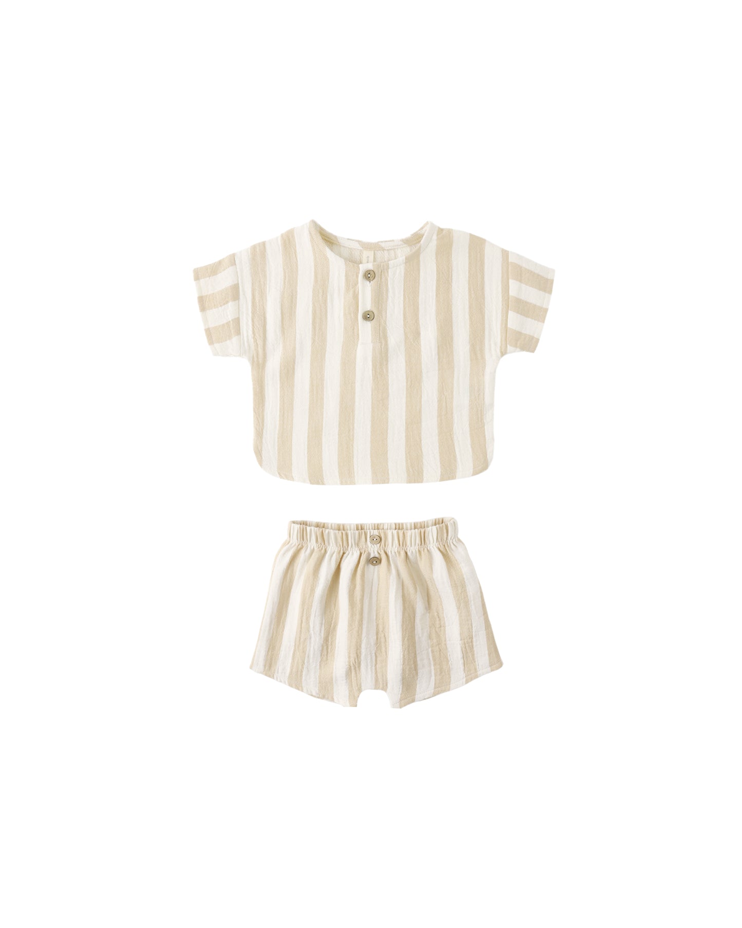 Woven Boxy Top + Short Set || Summer Stripe