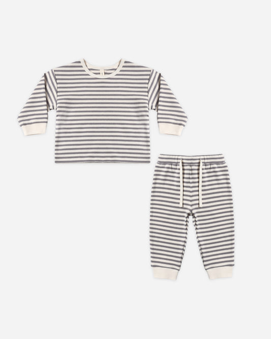 COZY SET SLATE STRIPE