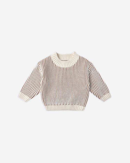 Relaxed Knit Sweater || Gold
