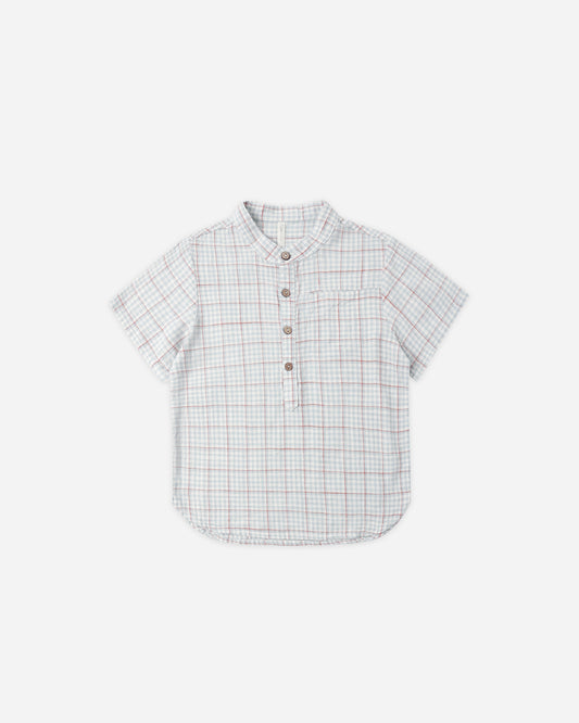 Mason Shirt || Light Blue Plaid