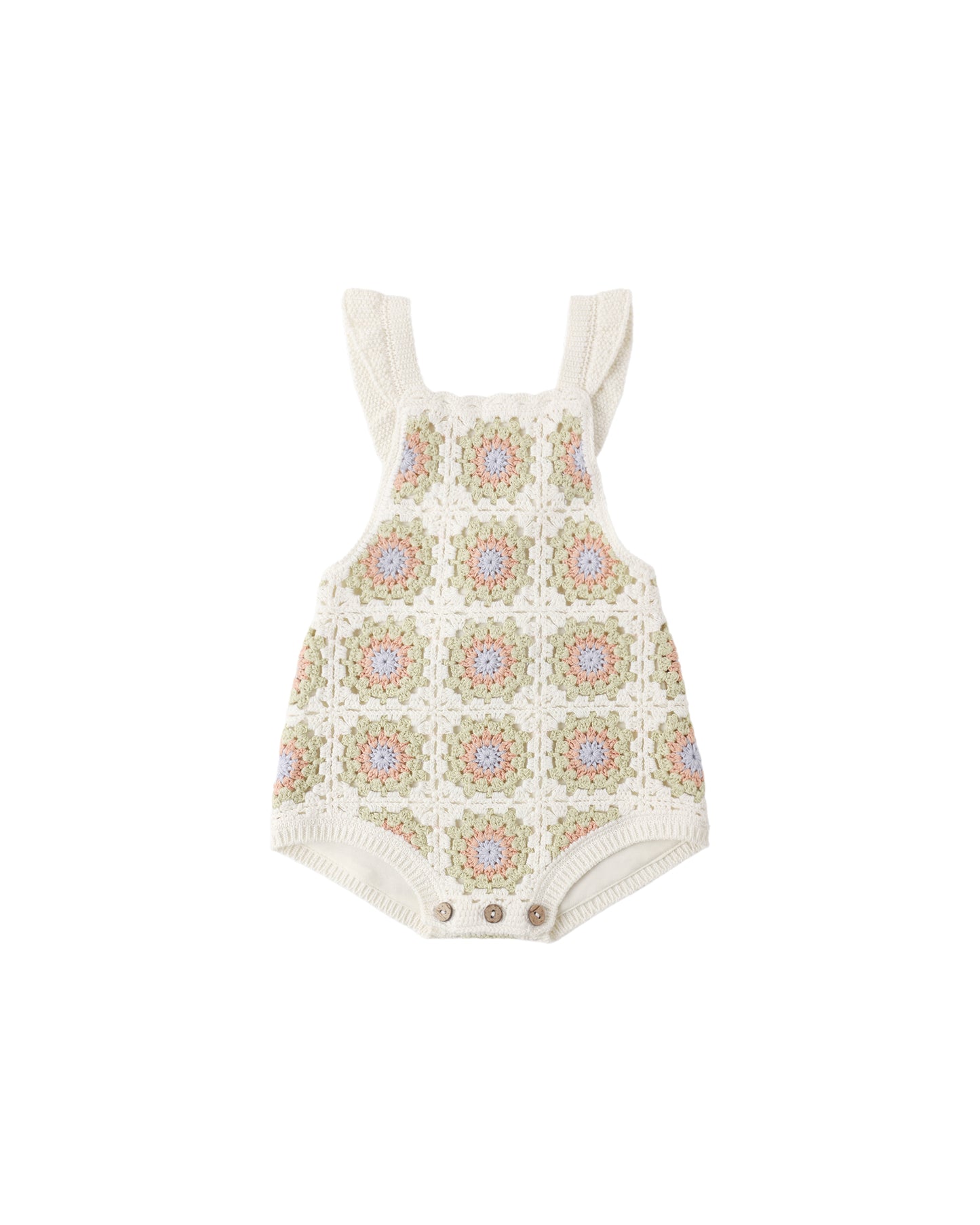 Crochet Romper || Citron Daisy Check