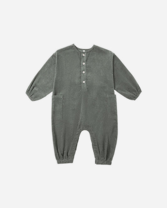 Relaxed Woven Jumpsuit || Evergreen