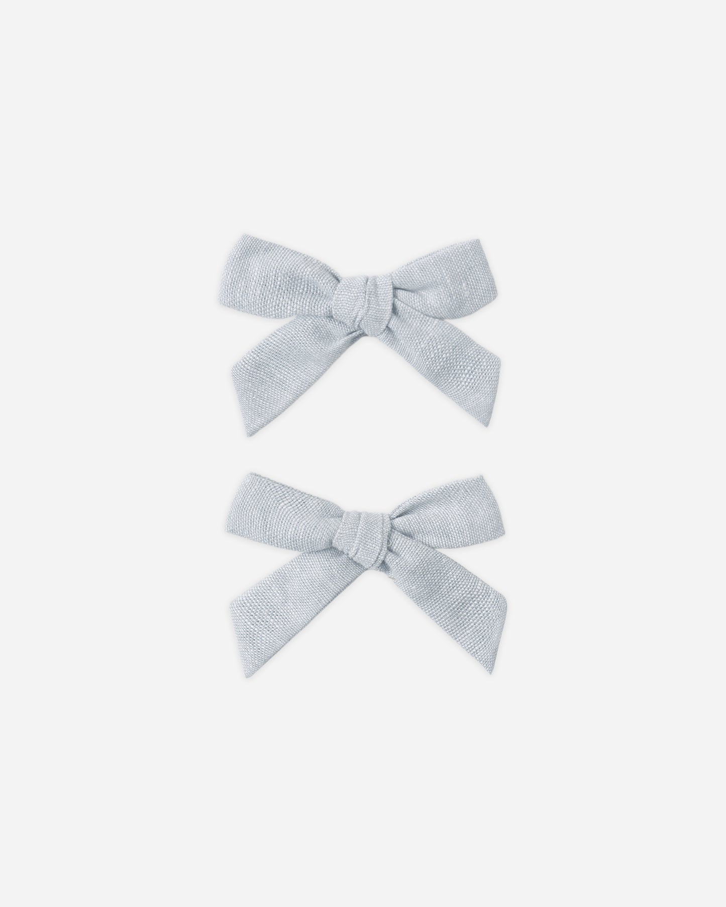 Bows, Set Of 2 || Heathered Light Blue
