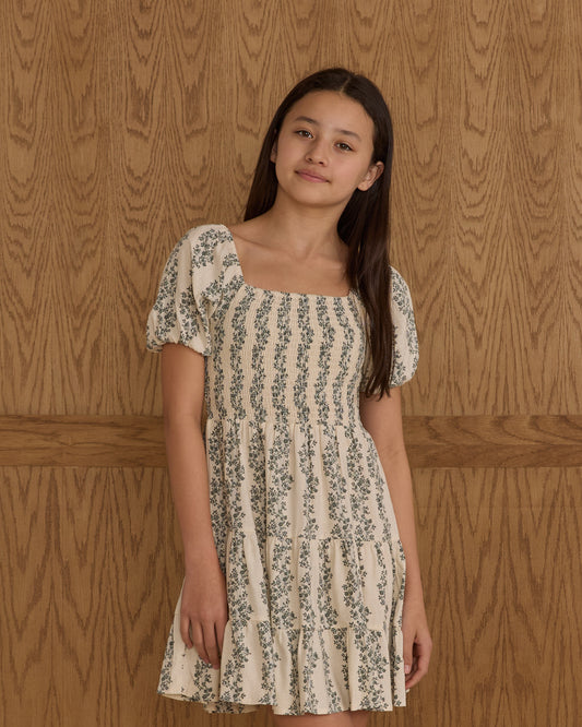 Emily Dress || Green Vines