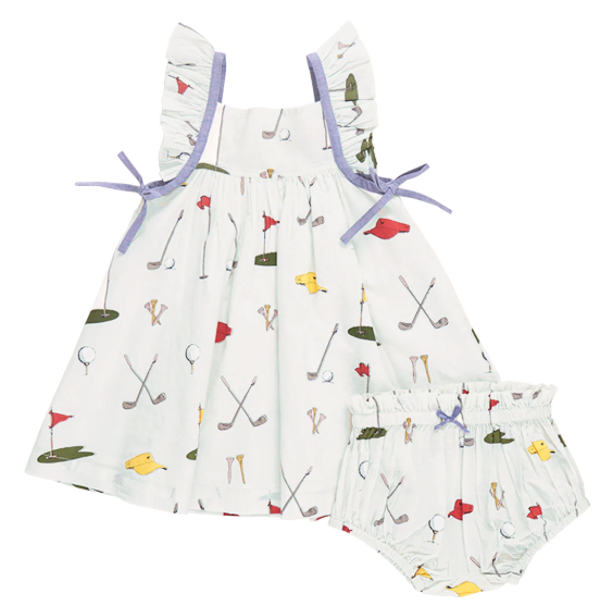 BABY GIRLS AILEE DRESS SET - GOLF TOURNAMENT