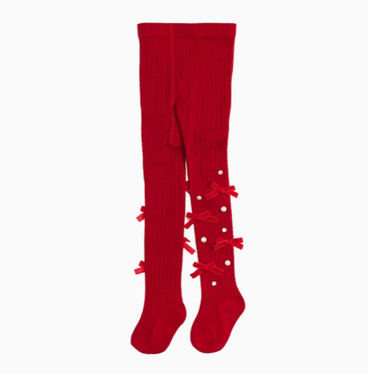 Ruby Red Bedazzled Tights