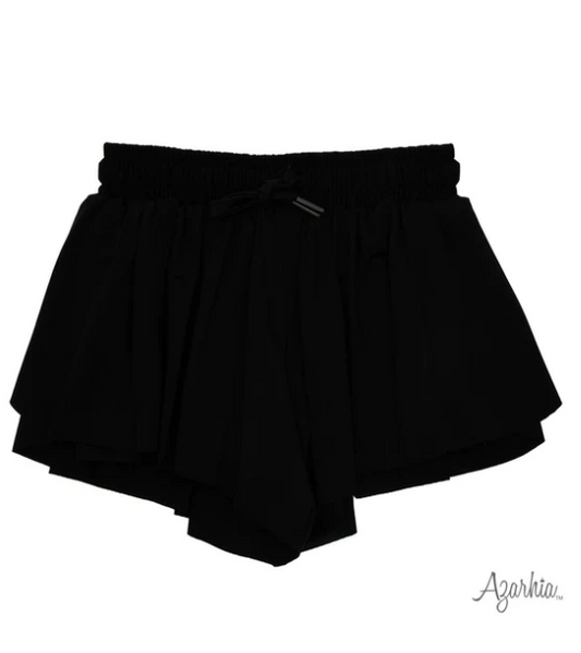 Butterfly Flowy Short in Black