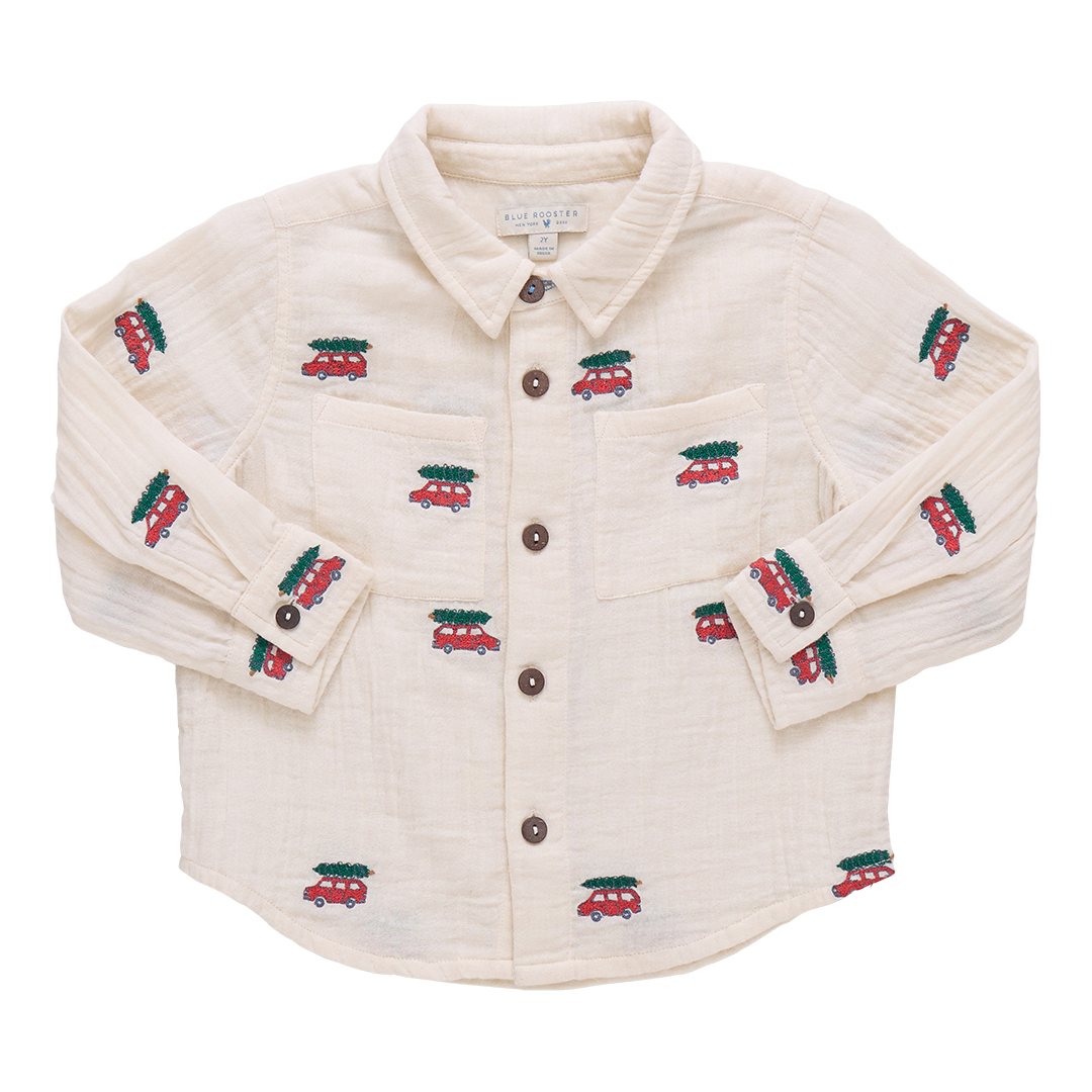 Boys Jack Shirt - Tree Farm Embroidery