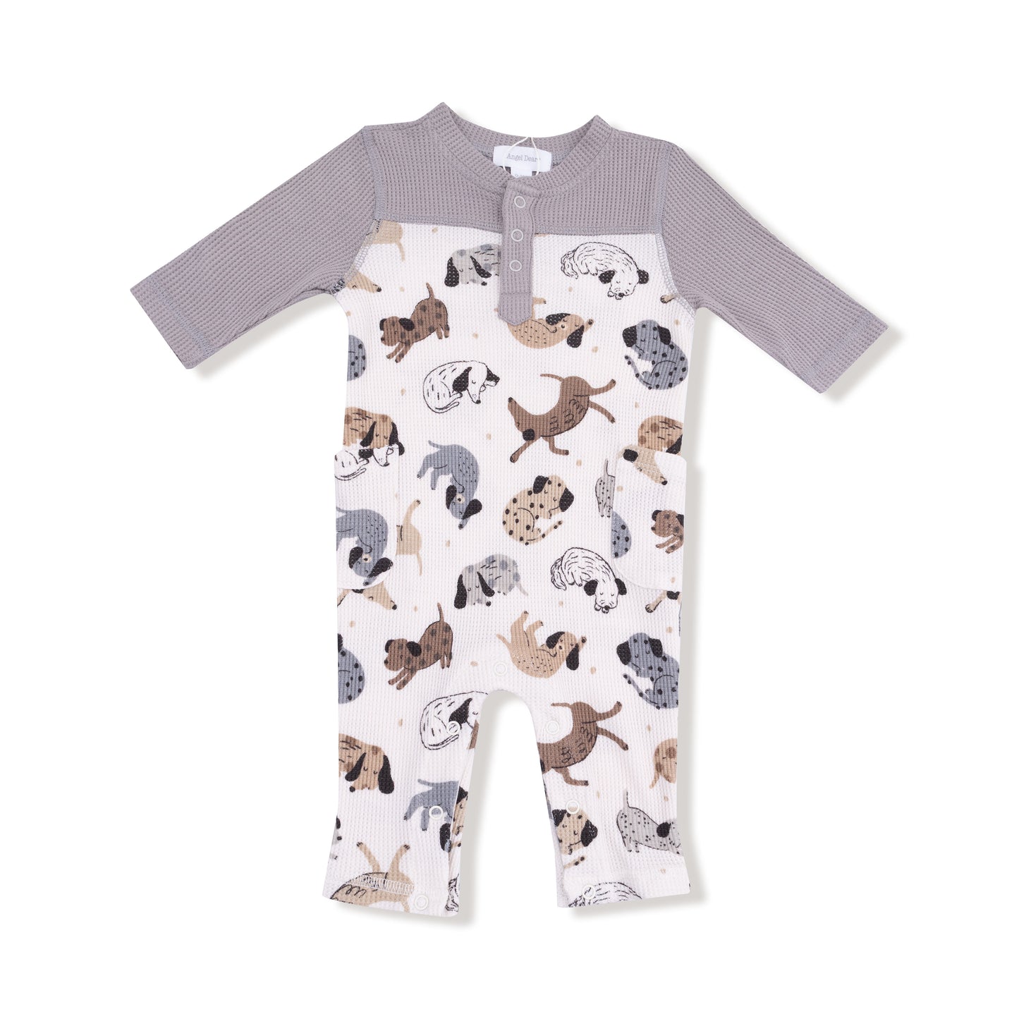 Cozy Pups - Romper W/ Contrast Sleeves