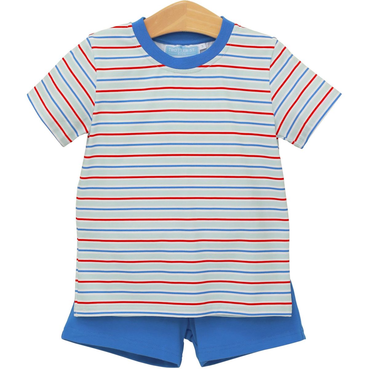 Drew Short Set- Patriotic Stripe