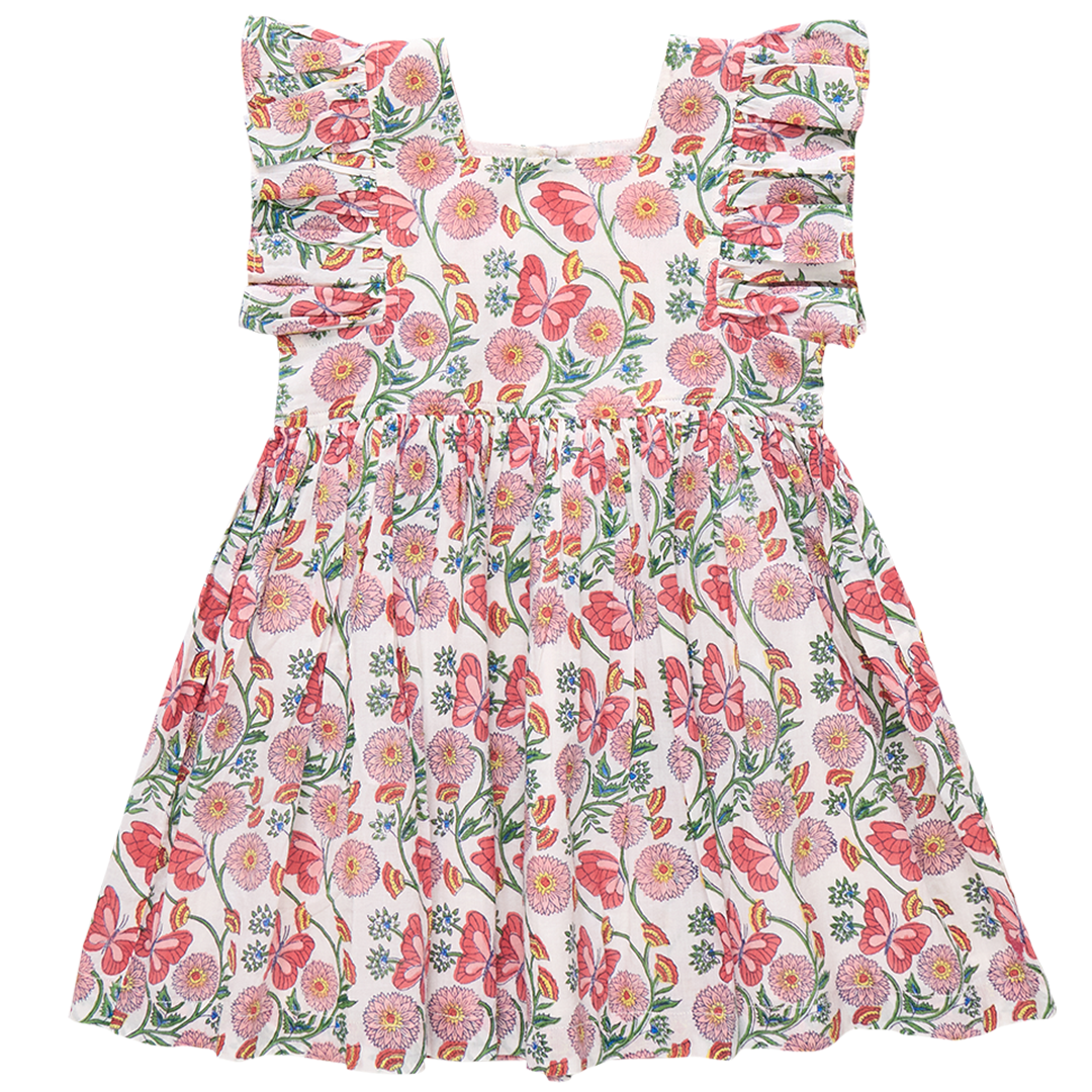 Girls Elsie Dress | Butterfly Vines