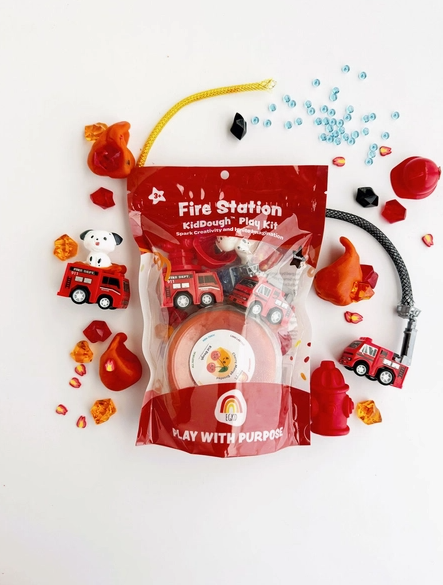 Fire Station (Cherry Mango) Kiddough Play Kit