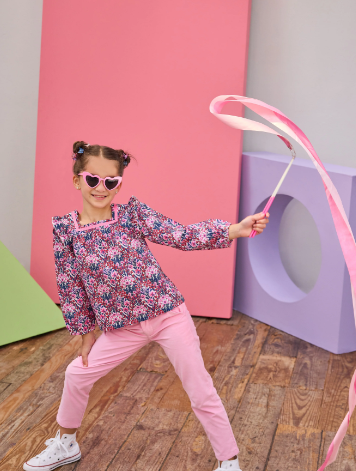 Adams Top - Foxcroft Winter Floral