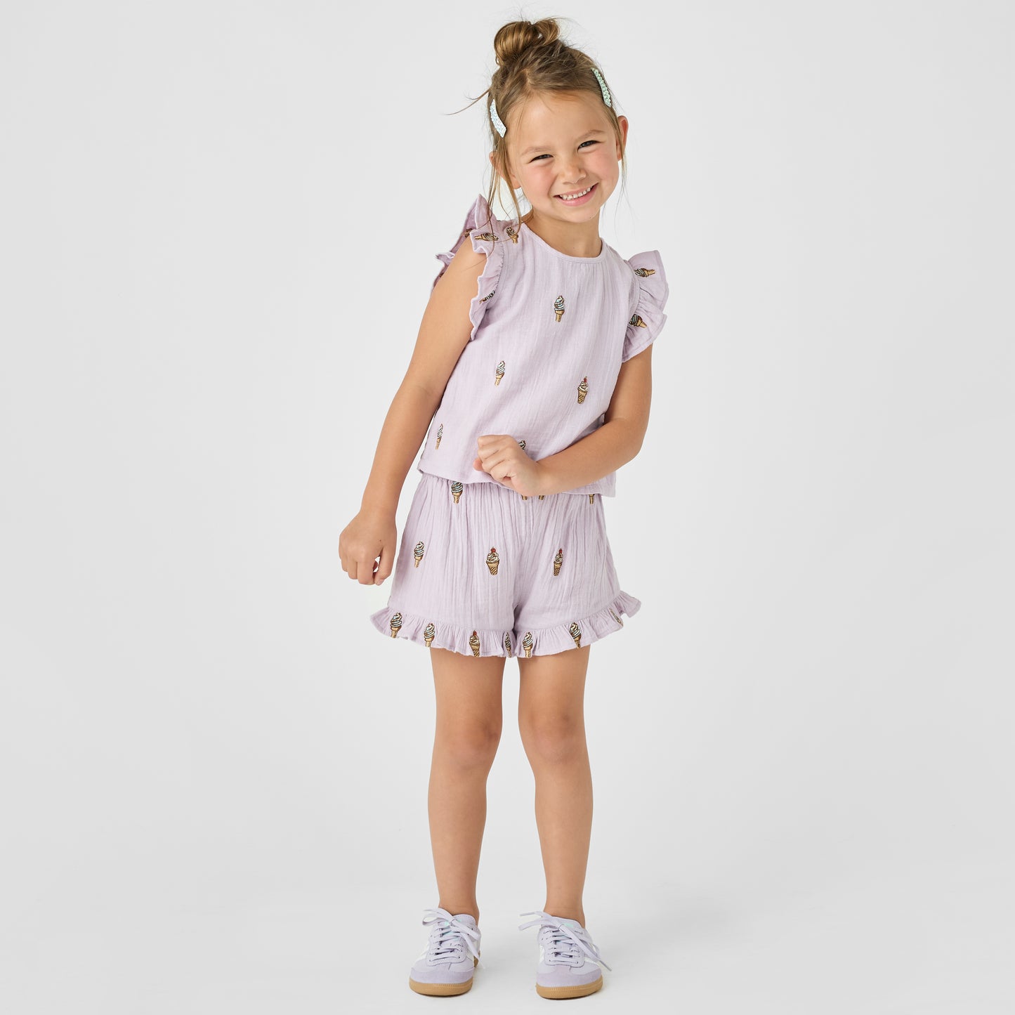 GIRLS ROEY 2-PIECE SET - LAVENDER SOFT SERVE