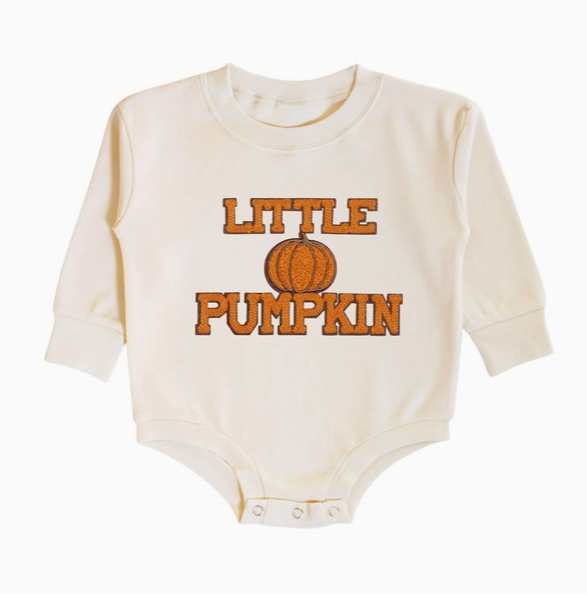 Little Pumpkin Patch Long Sleeve Romper