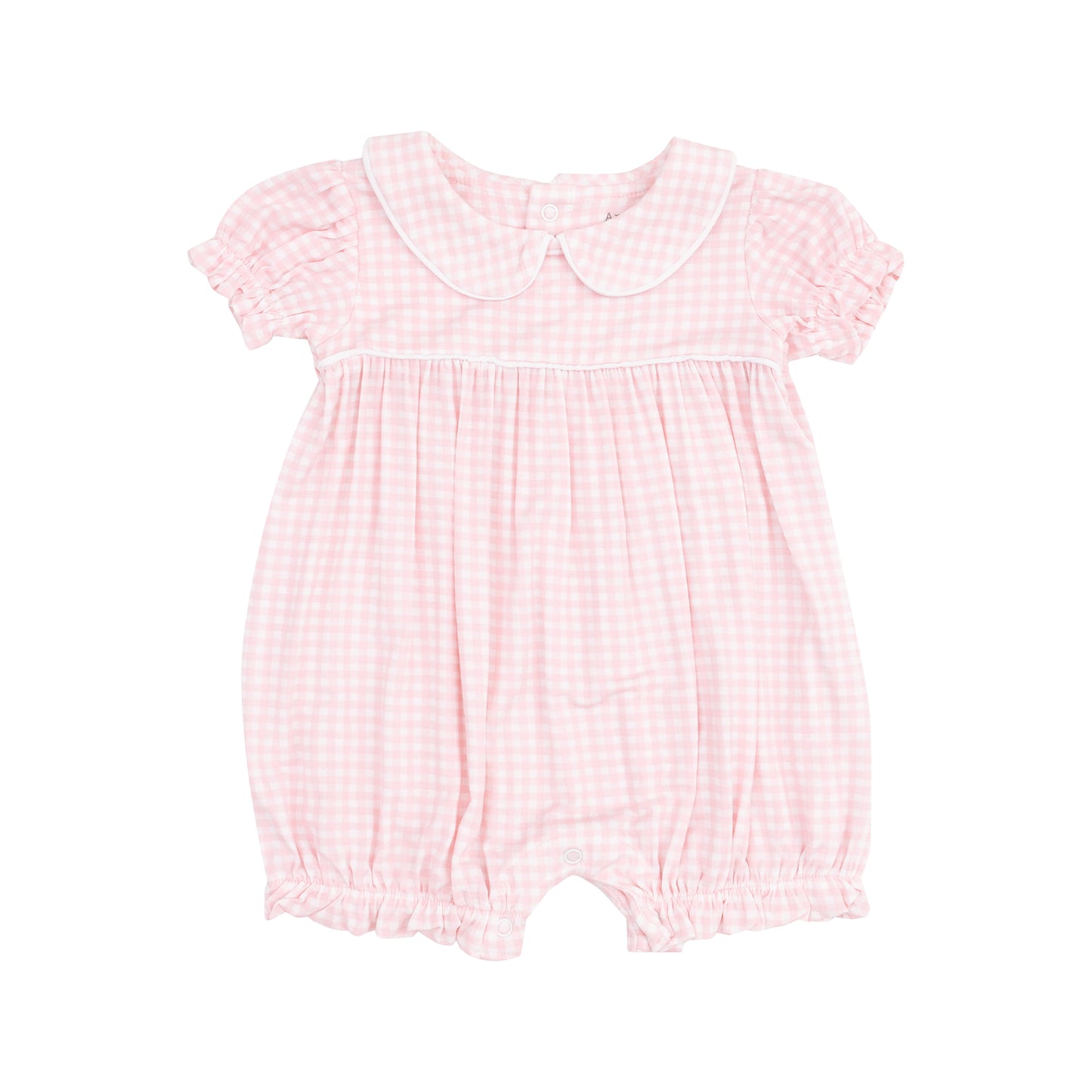 Mini Gingham Classic Puff Sleeve Baby Doll Bubble