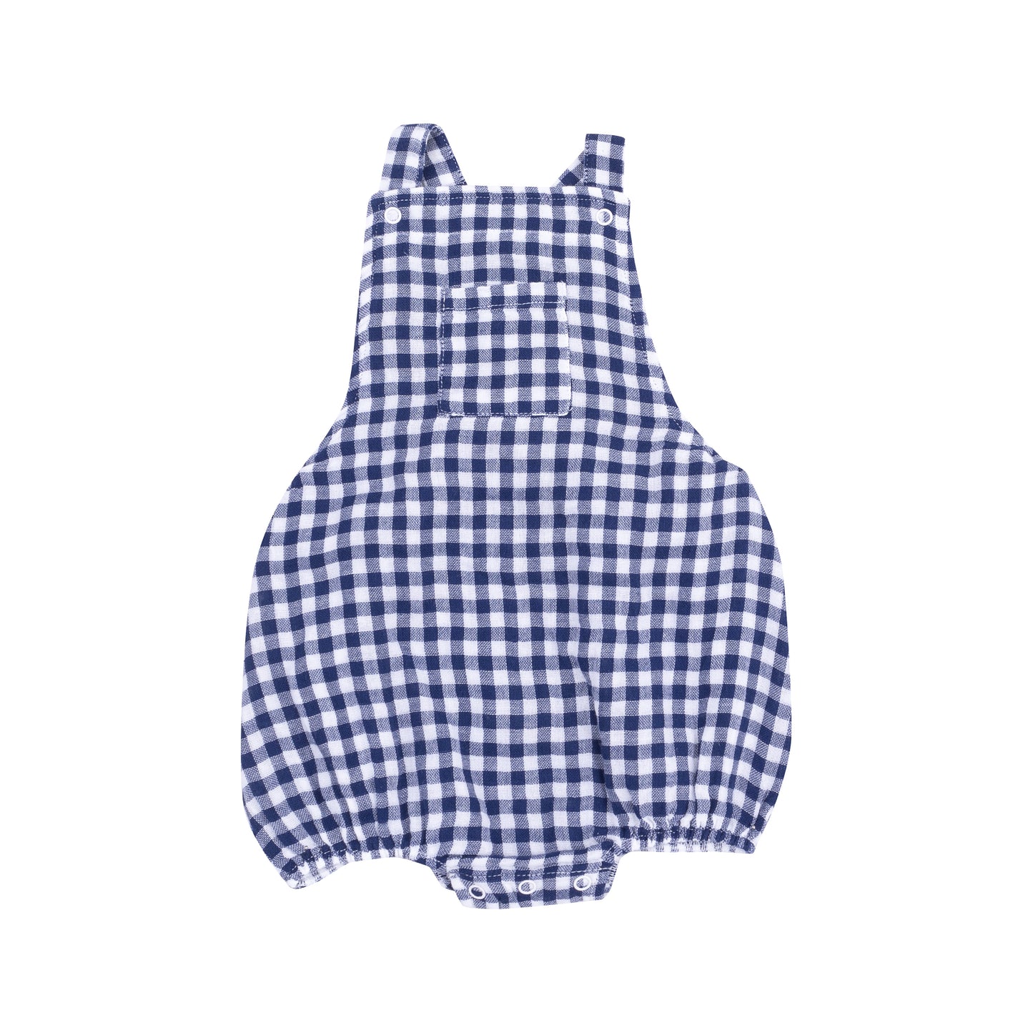 Navy Gingham Pocket Sunsuit