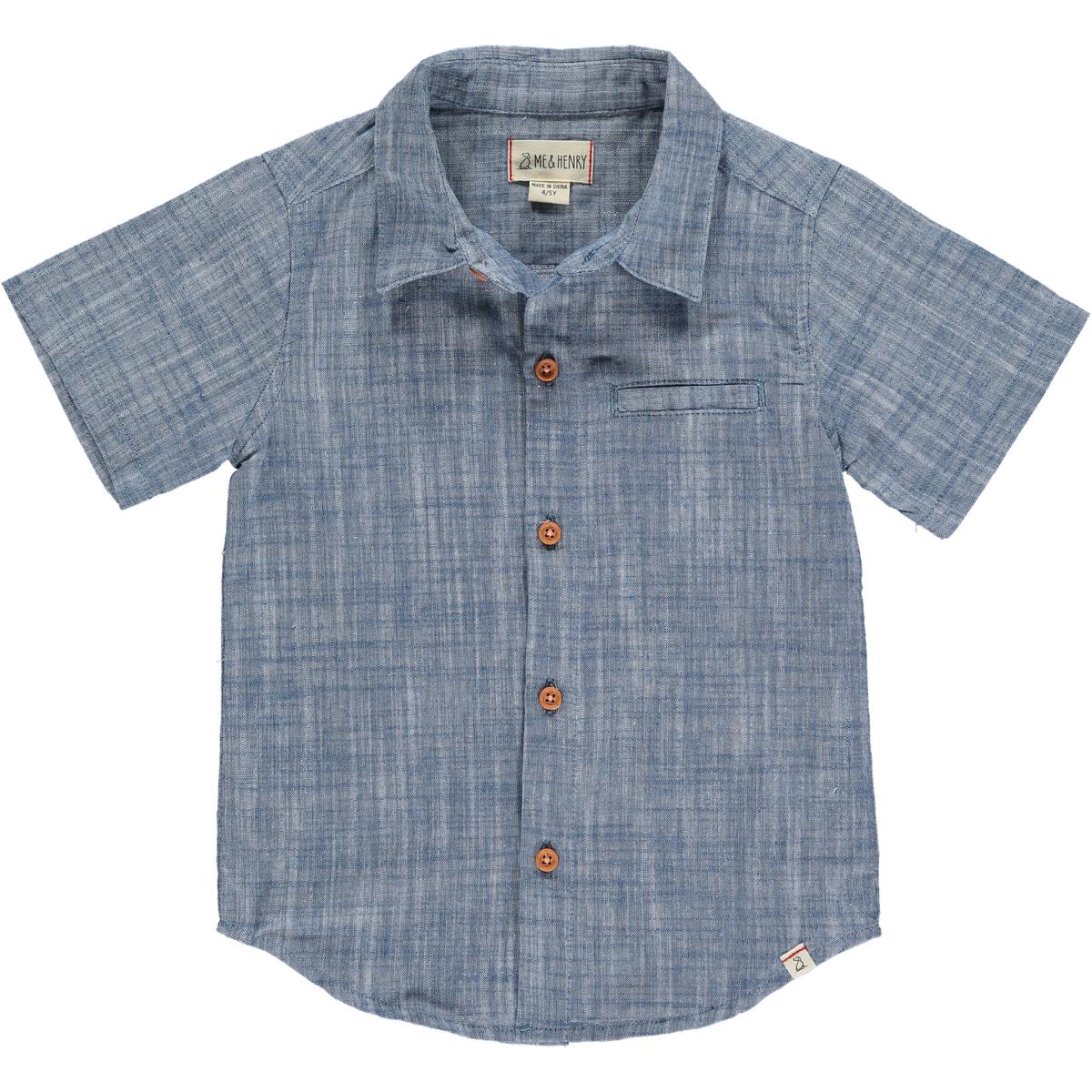 Newport Shirt - Heathered Dark Blue