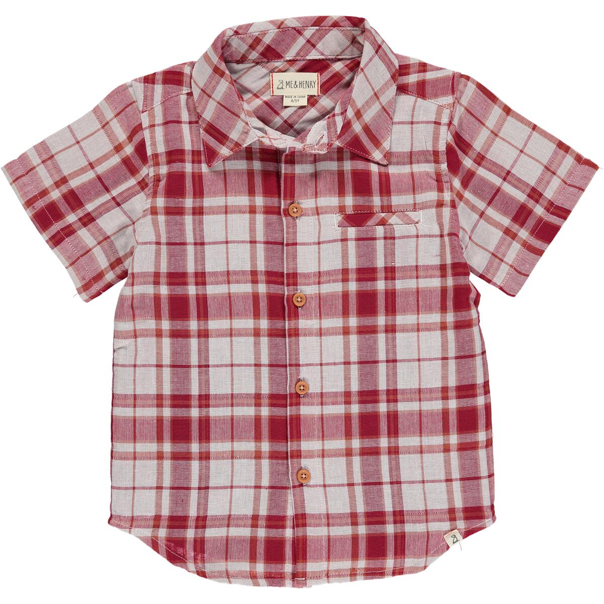 Newport Shirt - Red Plaid