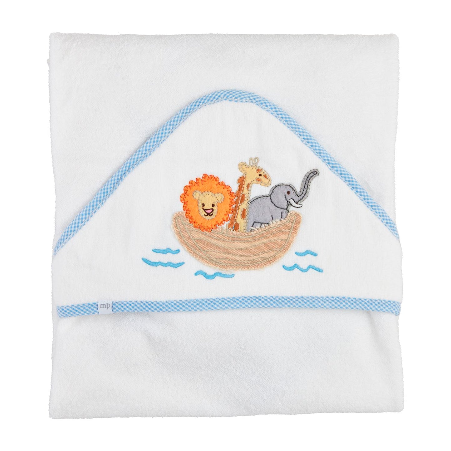 Noah's Ark Applique Hooded Towel