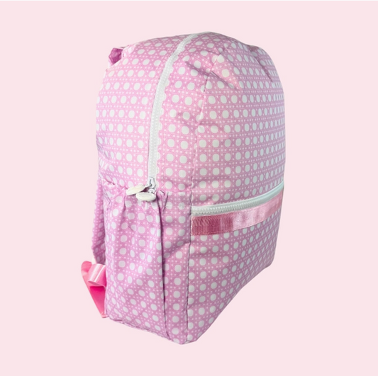 Pink Bungalow ~Wipeable~ Medium Backpack w/ Pockets | Mint