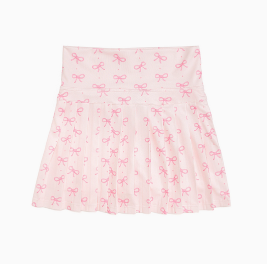 Pink Bow Athletic Skort