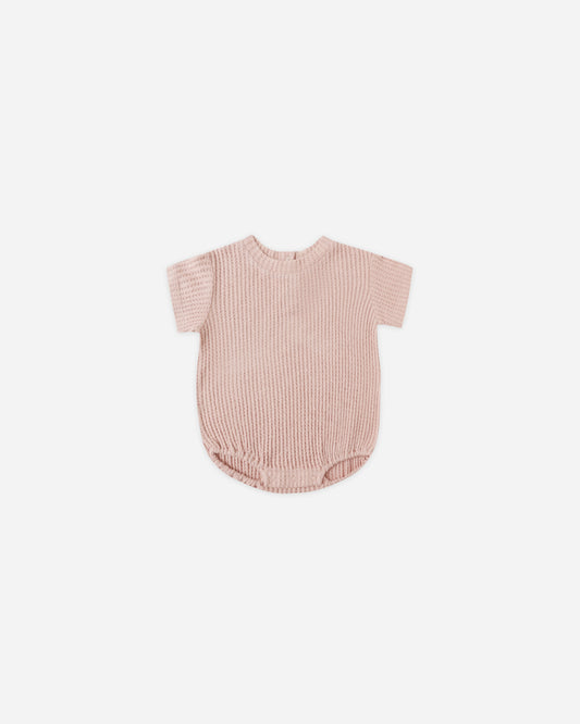 Relaxed Bubble Romper || Rose