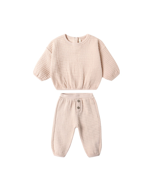 Textured Sweat Set || Antique