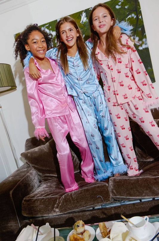 Pretty in Pink Feather Silk Set