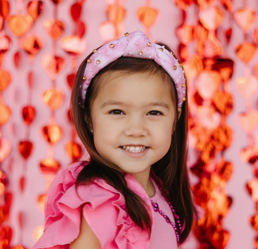 Kid and Tween Pink Tie Dye Headband