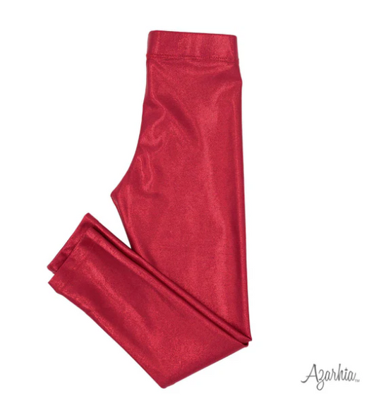 Shimmer Legging in Red