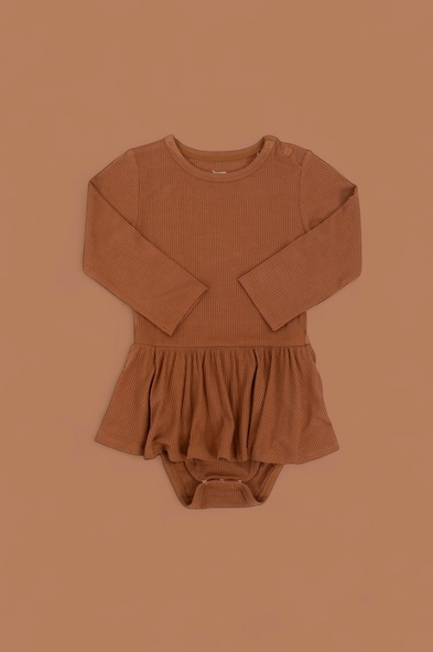 Espresso Long Sleeve Dream Bodysuit Dress